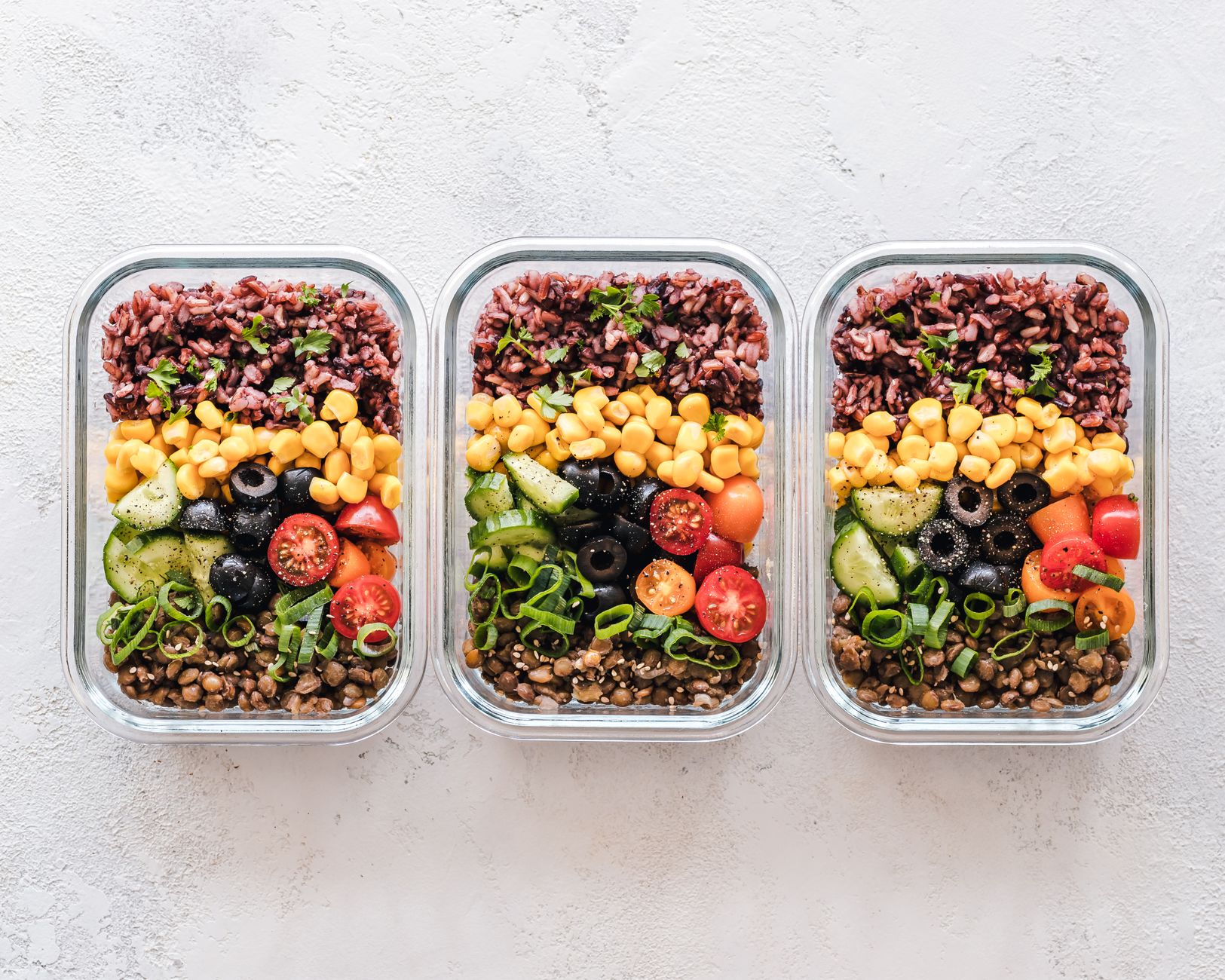 Meal planning preparation storage containers
